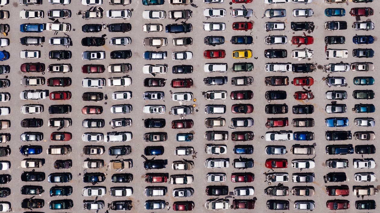 Hundreds of Cars