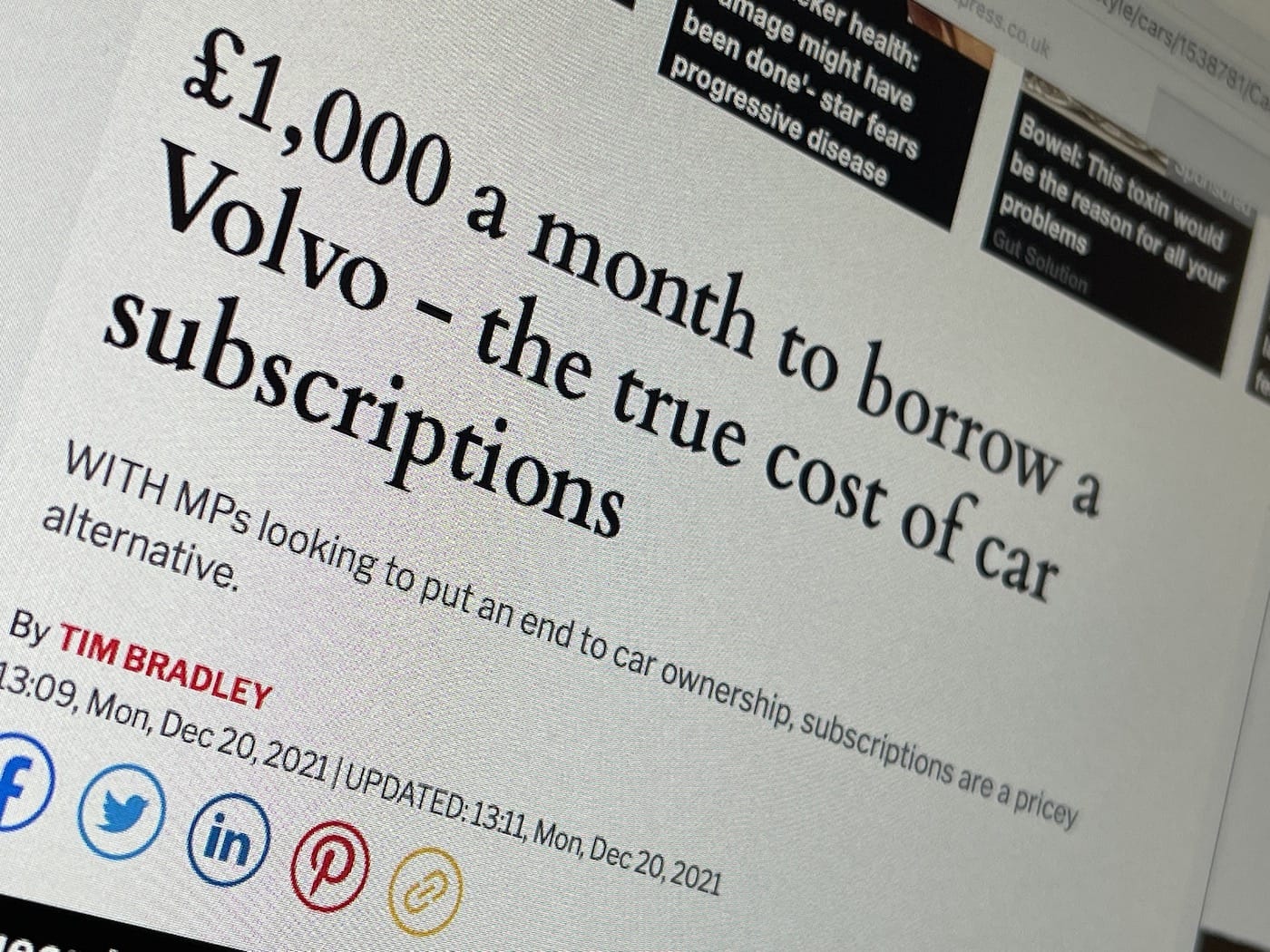 The true costs of car subscriptions