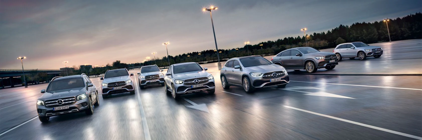 Range of Mercedes Benz vehicles available