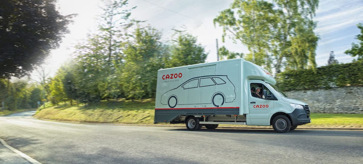 Cazoo Lorry on the move