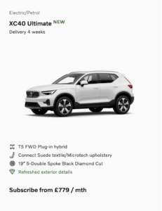 Volvo XC40 Ultimate in White