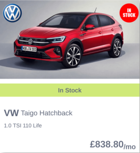 VW Tiago in Red