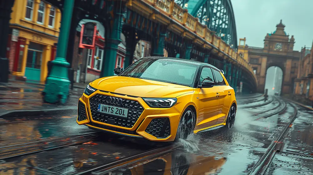 Yellow Audi A1 Sportback in Yellow