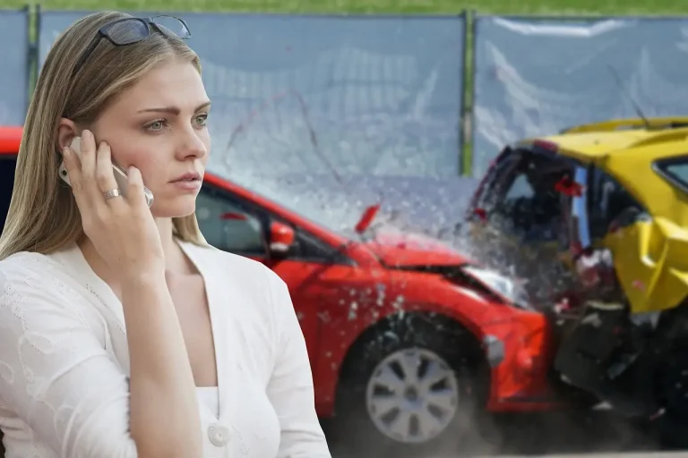 Lady on the phone to her insurance company