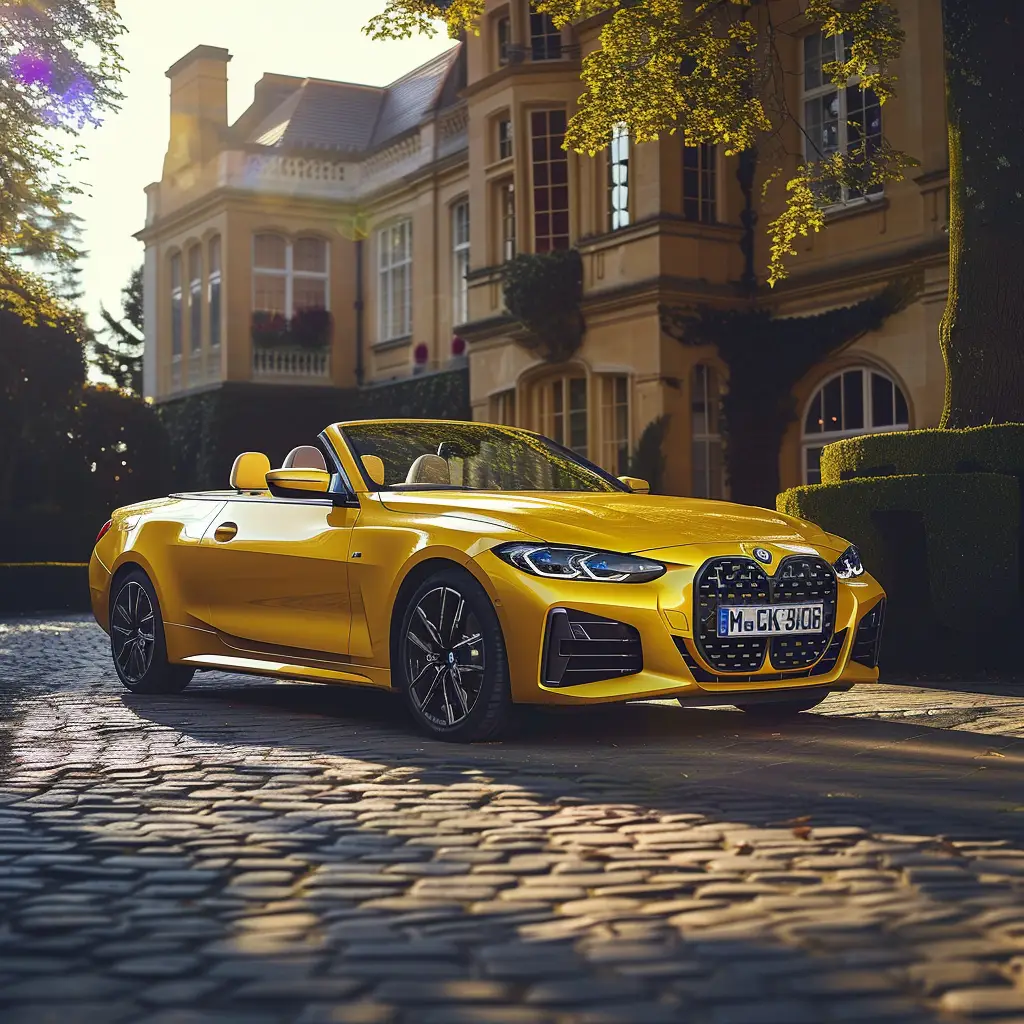Yellow BMW 4 Series Convertible